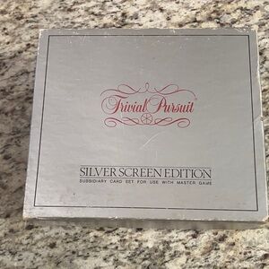 Trivial Pursuit Silver Screen Edition Card Set Only Vintage Movie Trivia Game